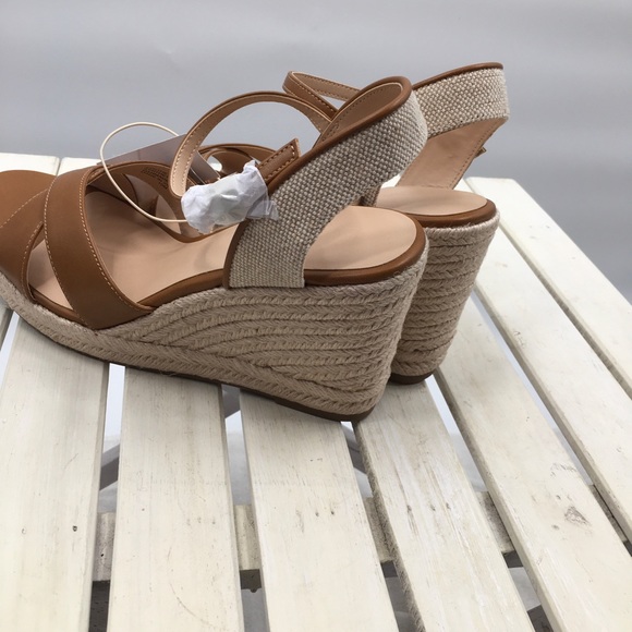 NWT Ann Taylor Cashew Espadrille Wedge San… - Picture 4 of 8